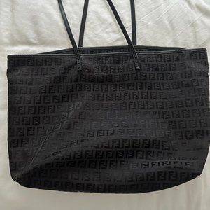 Fendi Black Roll Tote